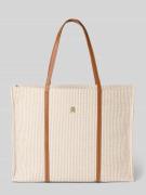 Tommy Hilfiger Shopper aus Baumwoll-Mix in Beige, Größe 1