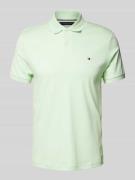 Tommy Hilfiger Regular Fit Poloshirt aus reiner Baumwolle in Hellgruen...
