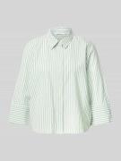 Tom Tailor Loose Fit Bluse mit Streifenmuster in Hellgruen, Größe 36