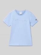 CHAMPION T-Shirt mit Rundhalsausschnitt in Bleu, Größe 152