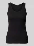 Lanius Tanktop in Ripp-Optik in Black, Größe 44