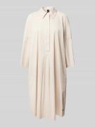 Marc Cain Knielanges Hemdblusenkleid mit 3/4-Arm in Sand, Größe 34