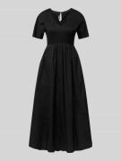 Weekend Max Mara Maxikleid mit V-Ausschnitt Modell 'BRONZO' in Black, ...