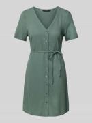Vero Moda Loose Fit Minikleid aus Viskose-Leinen-Mix Modell 'MYMILO' i...