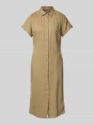 Tommy Hilfiger Tailliertes Hemdblusenkleid aus reinem Leinen in Camel,...