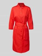 Betty Barclay Hemdblusenkleid mit Bindegürtel in Rot, Größe 46