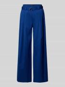 Windsor Stoffhose mit weitem Bein und Gürtel in Royal, Größe 42