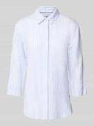 Brax Regular Fit Leinenbluse mit 3/4-Arm Modell 'Vickie' in Hellblau, ...