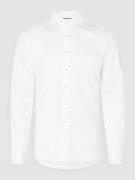 ETERNA Slim Fit Freizeithemd aus Twill in Weiss, Größe 42