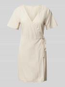 Vero Moda Tailliertes Wickelkleid aus Viskose-leinen-Mix Modell 'MYMIL...