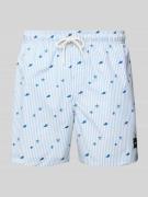 Jack & Jones Regular Fit Badeshorts mit Label-Patch Modell 'STMAUI' in...