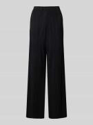 Vila Wide Leg Stoffhose mit Plisseefalten Modell 'PLISA' in Black, Grö...