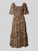 Selected Femme Midikleid mit Smok-Details Modell 'DORA' in Black, Größ...