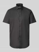 Christian Berg Men Regular Fit Business-Hemd mit Kentkragen in Anthraz...