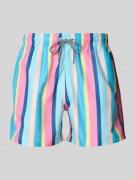 BOARDIES Badehose mit Streifenmuster Modell 'Cake Stripe' in Pink, Grö...