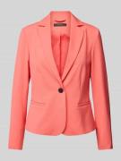 comma Regular Fit Blazer mit Reverskragen und Knopfverschluss in Koral...