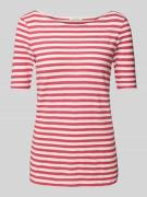 Marc O'Polo Regular Fit T-Shirt aus reiner Baumwolle in Pink, Größe L