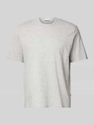 REVIEW Essentials Boxy Tee in Hellgrau Melange, Größe XS