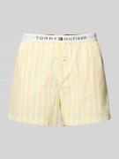 TOMMY HILFIGER Regular Fit Pyjama Shorts mit elastischem Label-Bund in...