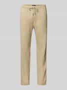 Tommy Hilfiger Loose Fit Stoffhose aus Leinen-Mix Modell 'HARLEM' in B...