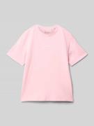 KARL KANI T-Shirt mit Logo-Stitching in Rosa, Größe 122