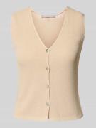 Christian Berg Woman Selection Strickweste mit V-Ausschnitt in Sand, G...