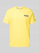 MC2 Saint Barth T-Shirt mit Statement-Print in GELB, Größe M