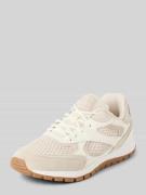 Marc O'Polo Low Top Sneaker mit weitmaschigem Mesh-Einsatz in Beige, G...