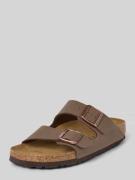 Birkenstock Slides mit Dornschließen Modell 'Arizona' in Schoko, Größe...