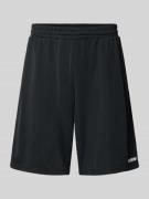 REVIEW Shorts mit elastischem Bund in Black, Größe XL