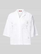 Max Mara Studio Regular Fit Hemdbluse mit Lochstickerei Modell 'LEGNO'...