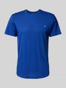 Emporio Armani T-Shirt mit Label-Patch in Royal, Größe L