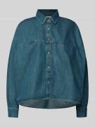 American Vintage Relaxed Fit Jeansbluse mit Hemdblusenkragen Modell 'O...