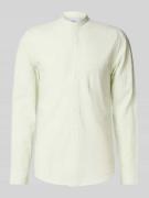 Lindbergh Regular Fit Freizeithemd aus Leinen-Baumwoll-Mix in Mint, Gr...