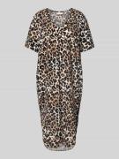 FREE/QUENT Knielanges Kleid mit Eingrifftaschen Modell 'Floi' in Beige...