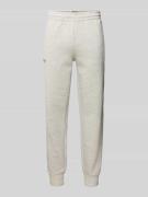 Superdry Sweatpants mit Label-Stitching in Hellgrau, Größe L