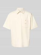 BLKVIS Regular Fit Poloshirt mit Brusttasche in Offwhite, Größe M