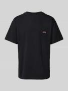 BLKVIS T-Shirt mit Label-Stitching Modell 'ART LOGO' in Black, Größe S