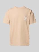 BLKVIS T-Shirt mit Label-Stitching Modell 'PRIMAVERA' in Sand, Größe M