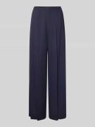 s.Oliver BLACK LABEL Weite Hose mit Bundfalten in Marine, Größe 36