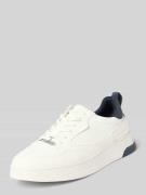 bugatti Sneaker mit Label-Applikation Modell 'Franc' in Weiss, Größe 4...