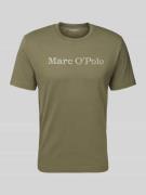 Marc O'Polo Regular Fit T-Shirt aus reiner Baumwolle in Oliv, Größe L