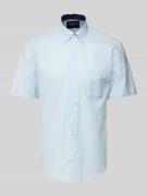 Fynch-Hatton Freizeithemd mit Knopfleiste in Hellblau, Größe 3XL