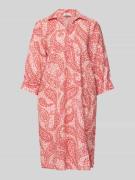 s.Oliver RED LABEL Oversized Hemdblusenkleid mit Eingrifftaschen in Ro...