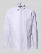 BOSS Orange Freizeithemd mit Knopfleiste in Flieder, Größe L