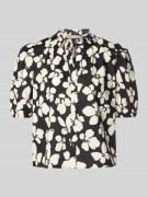 Christian Berg Woman Selection Regular Fit Bluse mit Puffärmeln in Bla...