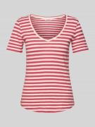Marc O'Polo Regular Fit T-Shirt aus Slub Jersey in Pink, Größe L