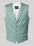 MCNEAL Slim Fit Weste mit Leinen-Anteil in Gruen, Größe 50