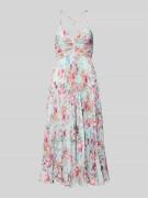 ADLYSH Knielanges Cocktailkleid mit Plisseefalten in Hellblau, Größe X...