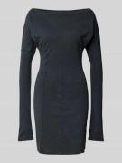 WEEKDAY Minikleid mit U-Boot-Ausschnitt Modell 'Robin' in Black, Größe...
